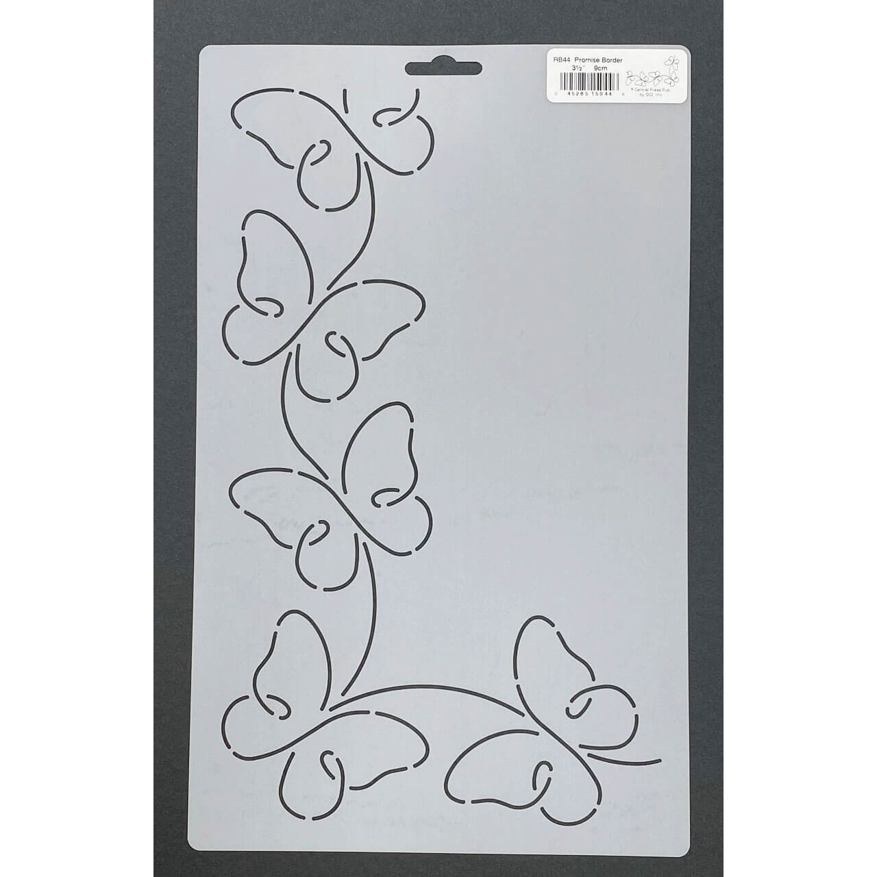 Quilting Creations 3.5-inch Promise Butterfly Border Quilting Stencil