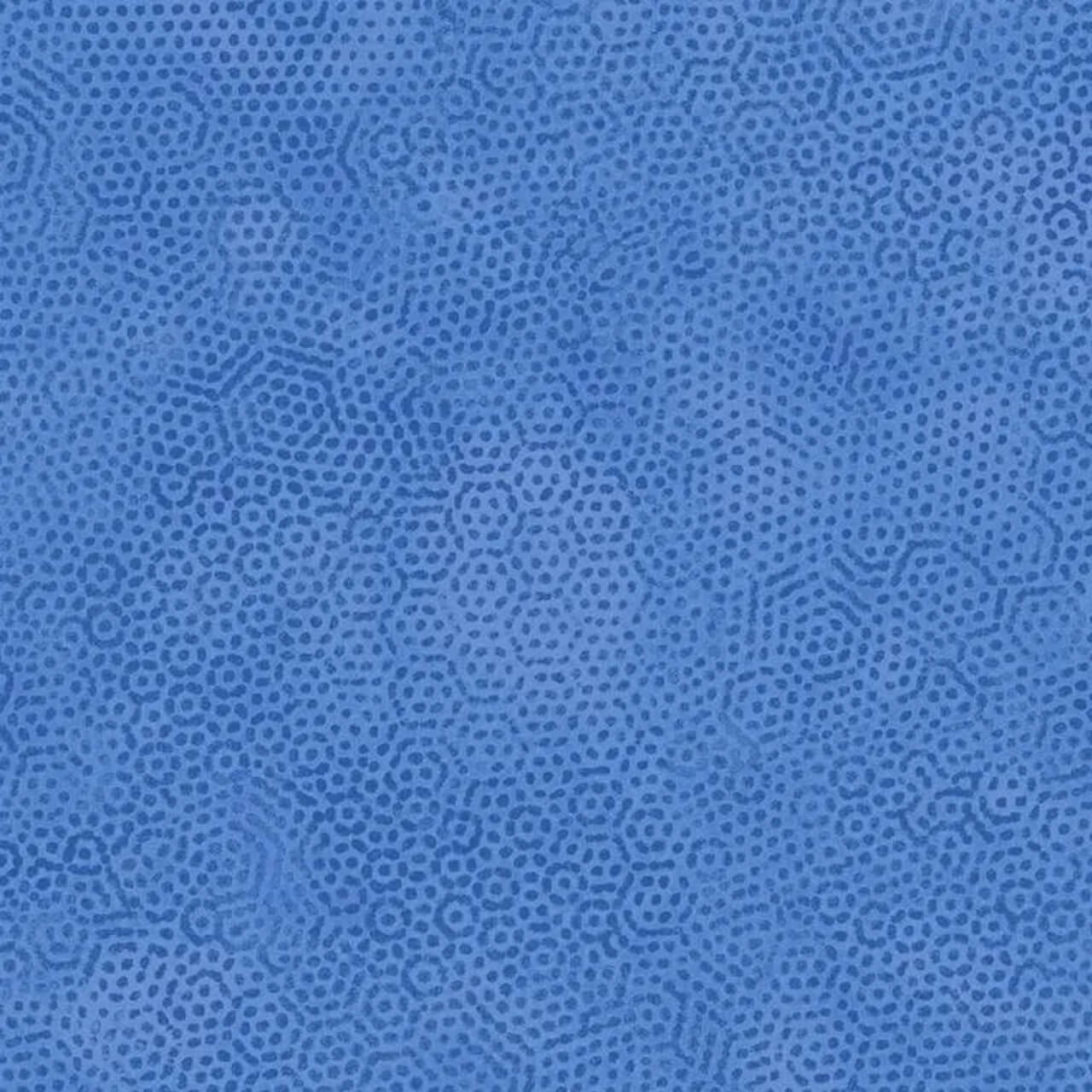 CLose up of Andover Fabrics' "Dimples Cornflower" fabric, showcasing a beautiful blue tone-on-tone dimple texture.