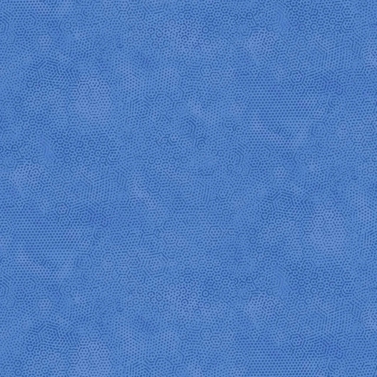 Andover Fabrics' "Dimples Cornflower" fabric, showcasing a beautiful blue tone-on-tone dimple texture.