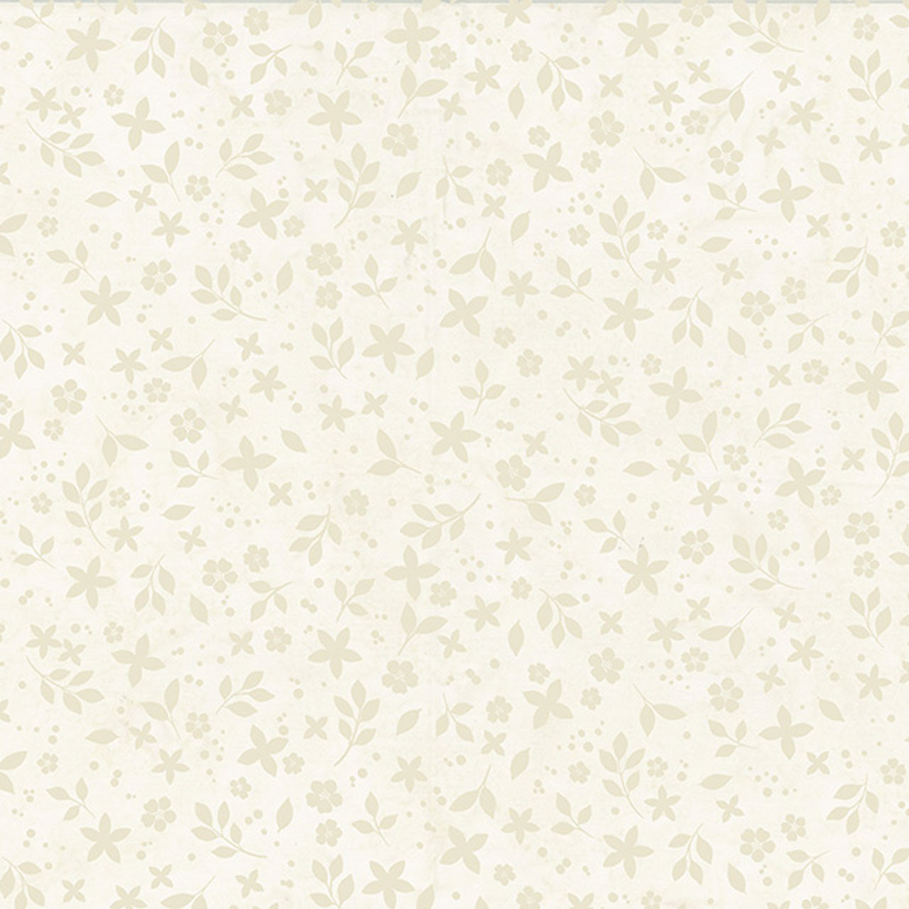 Hoffman Fabrics' Vanilla Flowerfield batik in cream with subtle floral patterns.