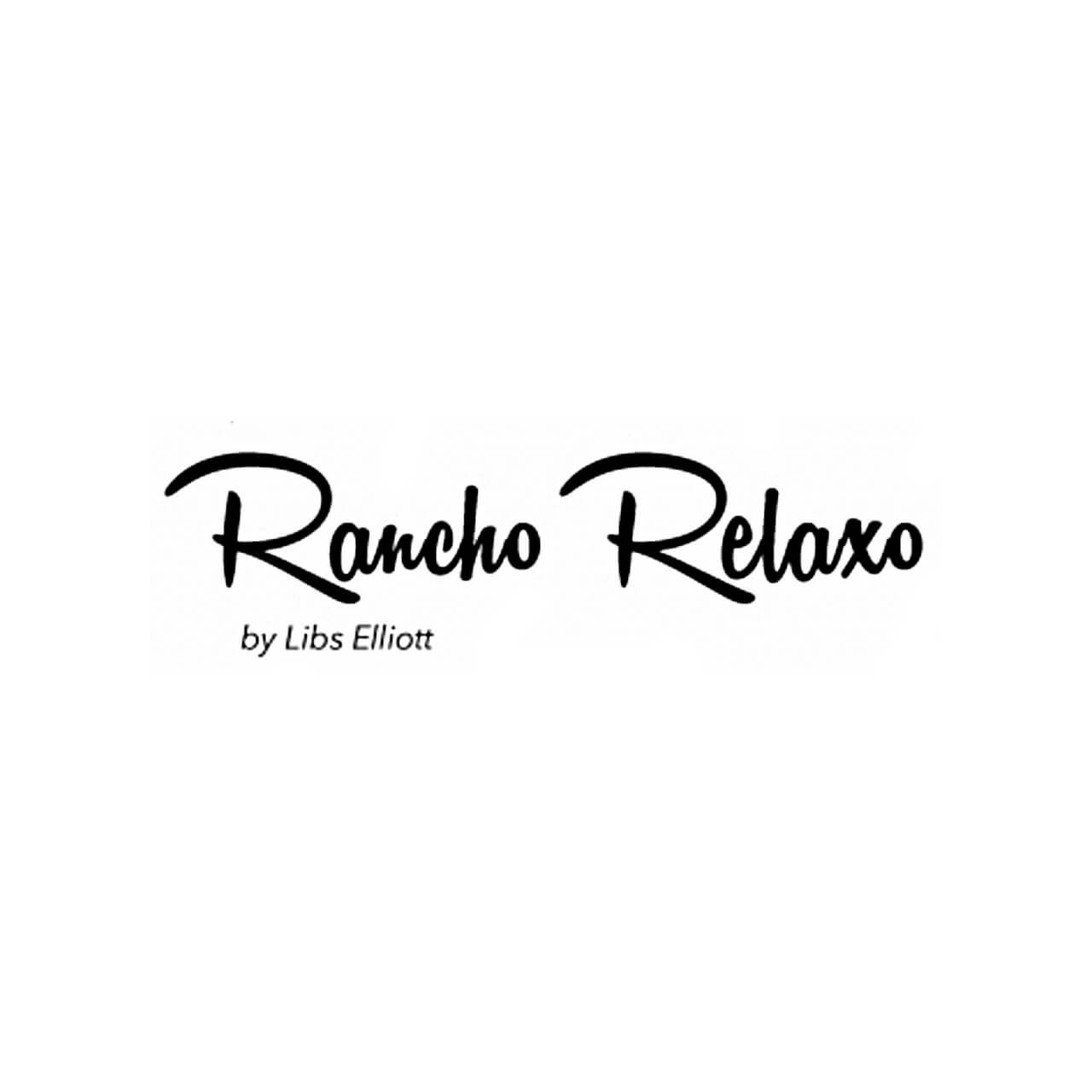 2½ inch Rancho Relaxo fabric strips rolled up, secured with a white Morris Works ribbon, showcasing the collection's variety.