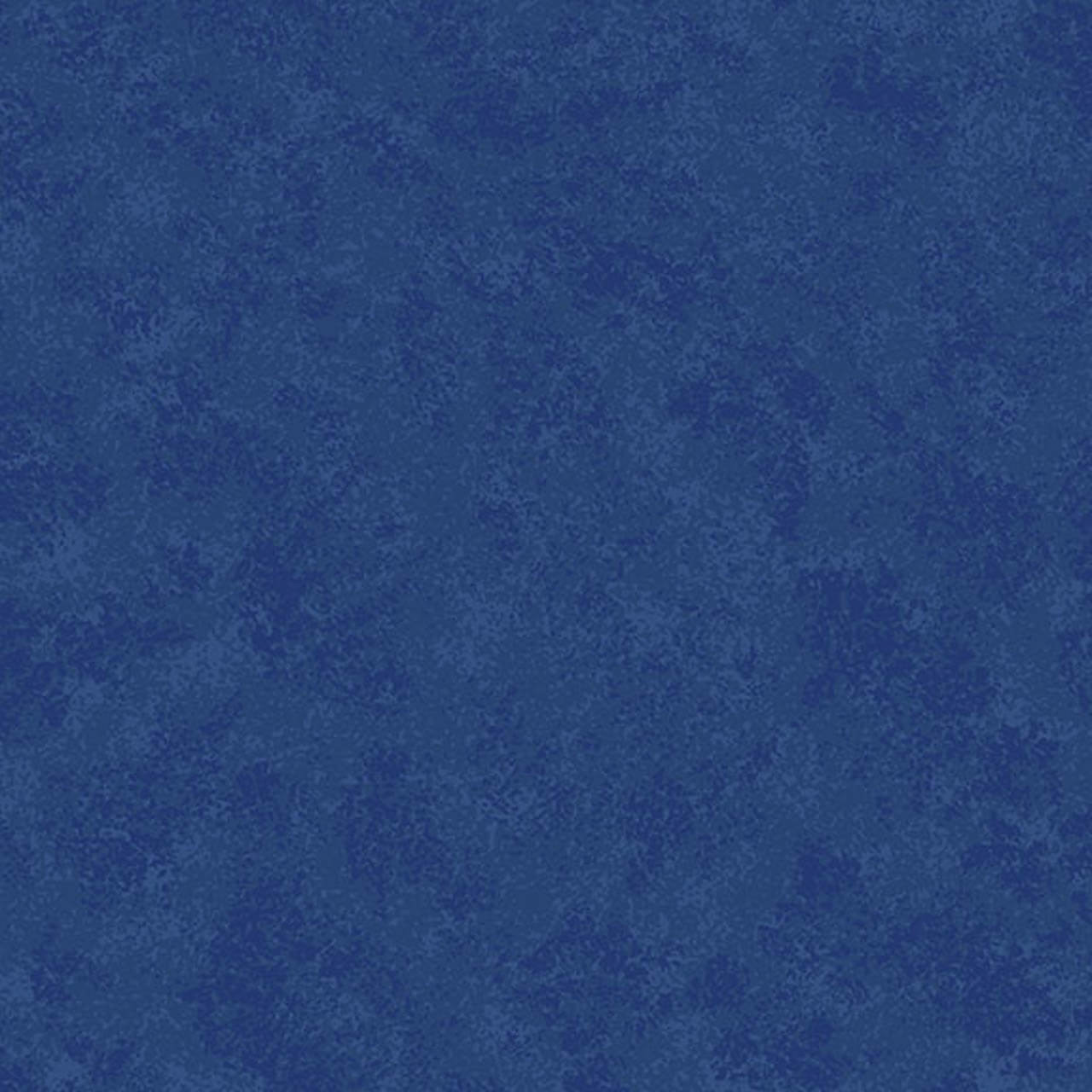 A close-up texture of Makower's Cobalt Blue fabric from the Spraytime collection, showing the rich tonal variation and quality.