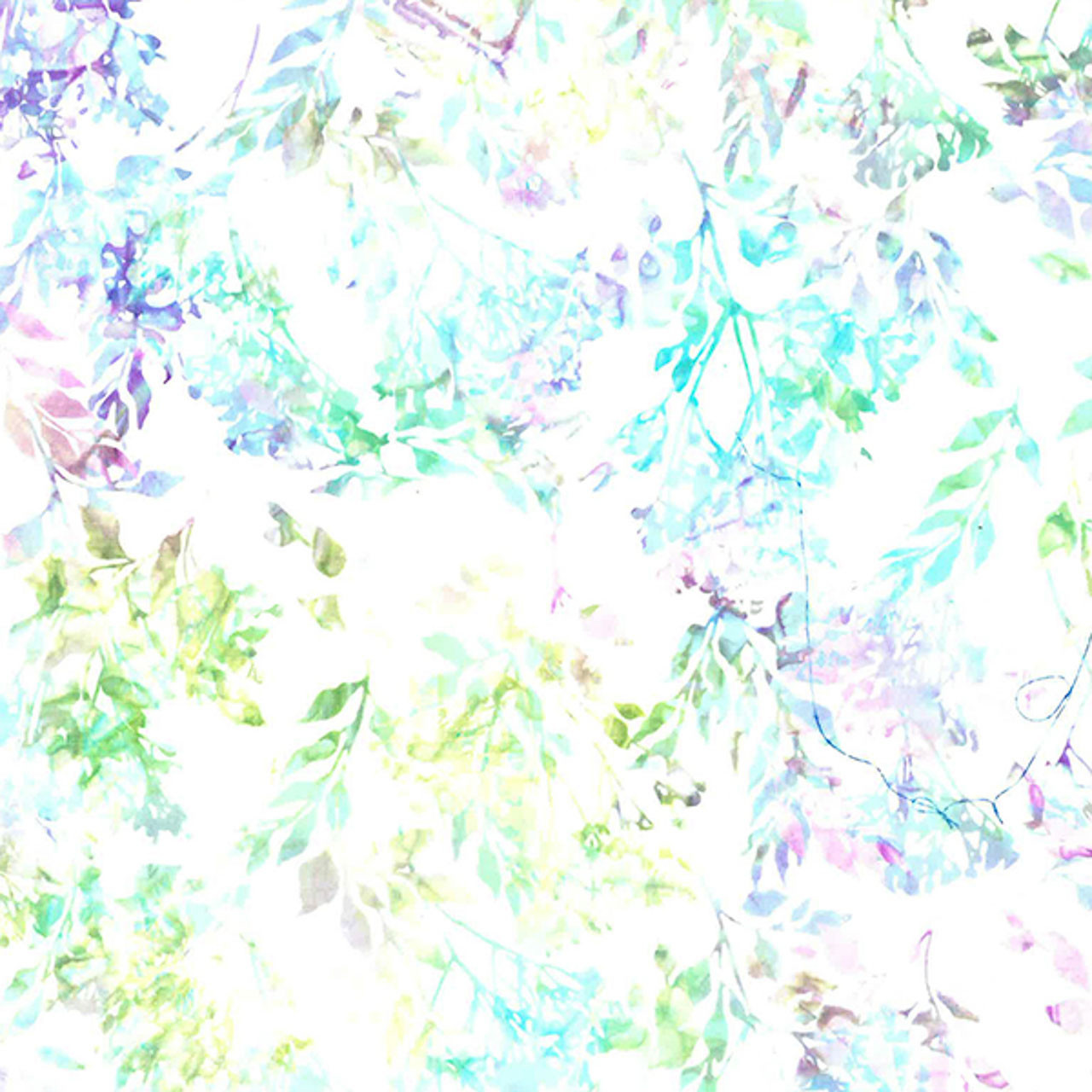 A myriad of iridescent leaves in a whirl of colours on Hoffman Fabrics' batik textile.