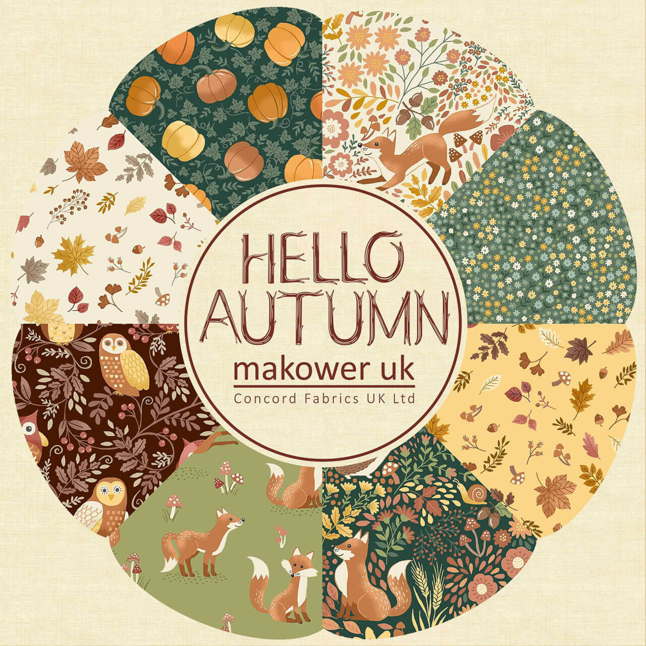 Fabric Line promotional Tile for Hello Autumn