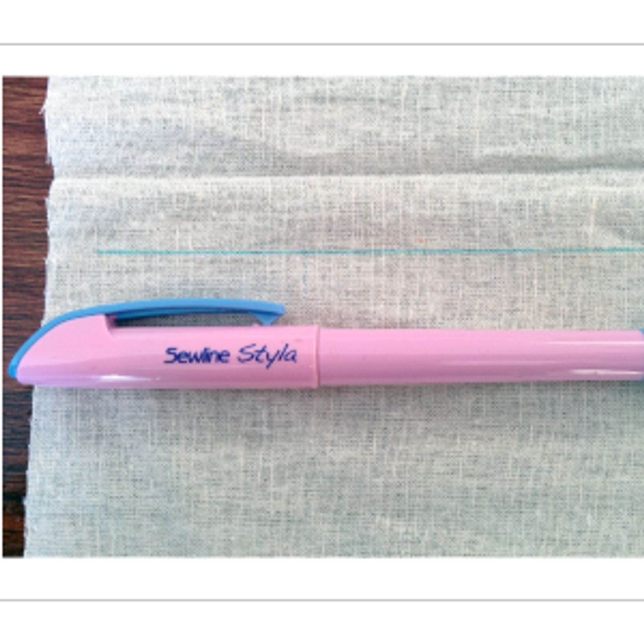 Sewline Styla - Water Erasable Pen in use