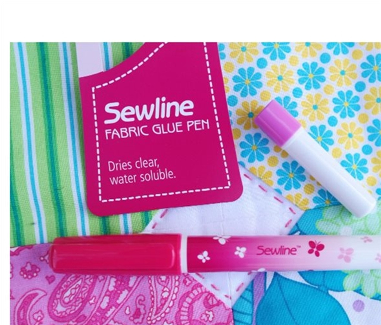 Sewline Glue Pen - Water Soluble with Blue Refill