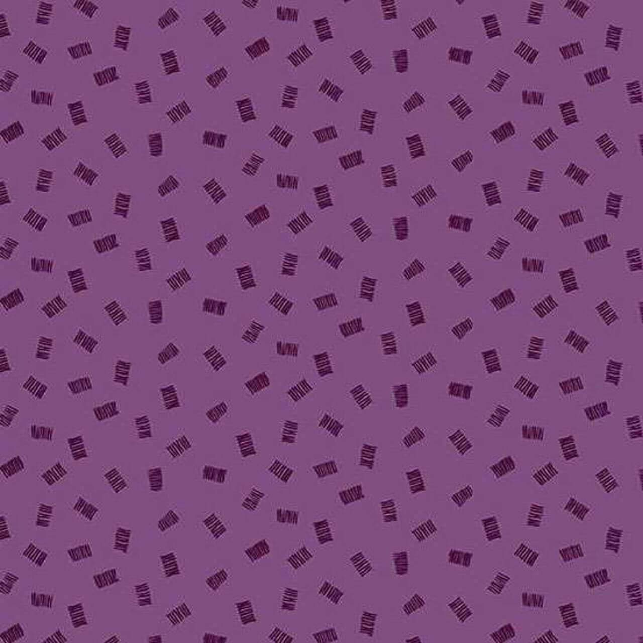 Andover Fabrics Moody Hues Chunks Red Violet quilting cotton with small plum dash motifs on red violet background