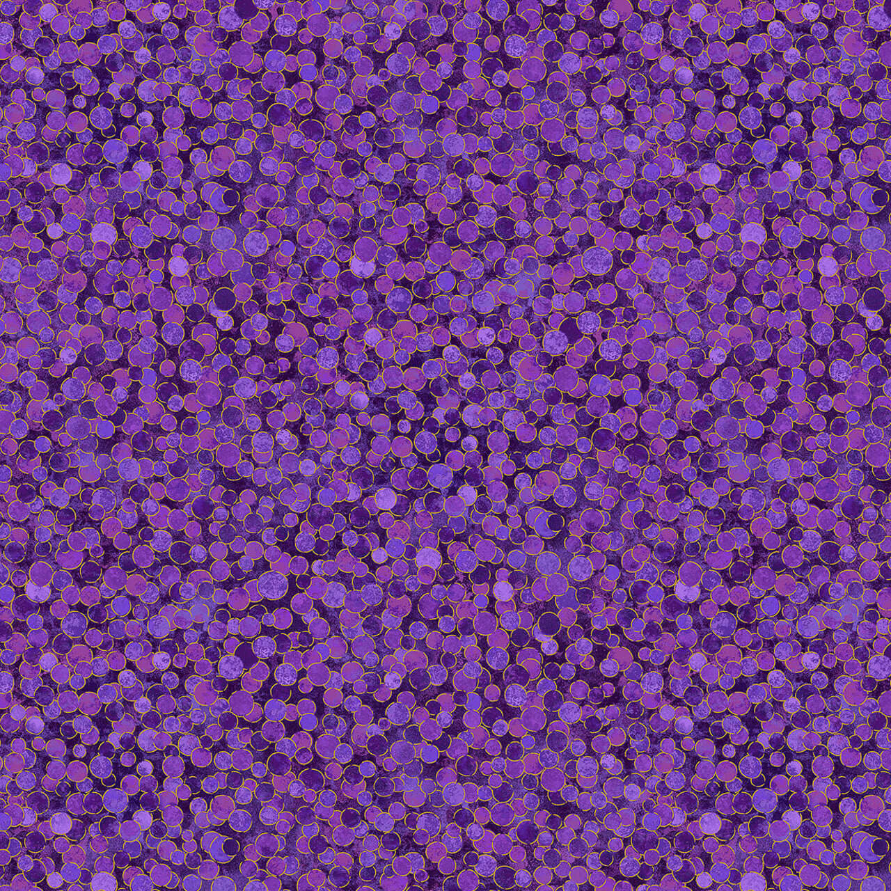 Northcott Fabrics Shimmer Collection Pansy Multi Dot metallic purple dot quilting cotton