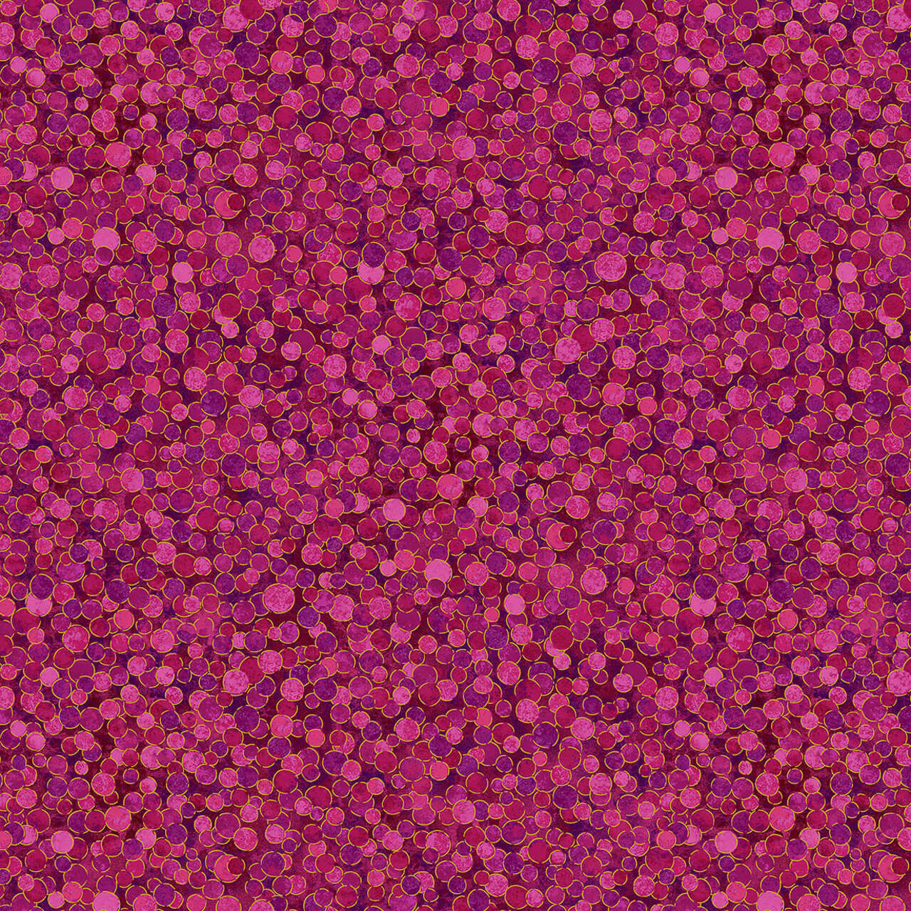 Northcott Fabrics Shimmer Collection Bubble Gum Multi Dot metallic pink dot quilting cotton