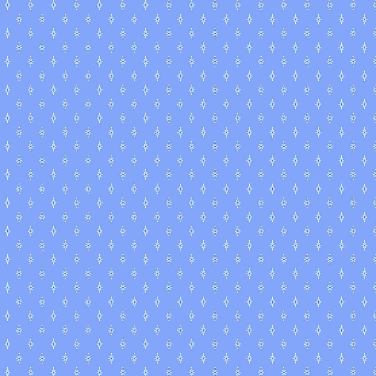 Bluebell Flower Pin fabric with bluebell background, floral pin motifs