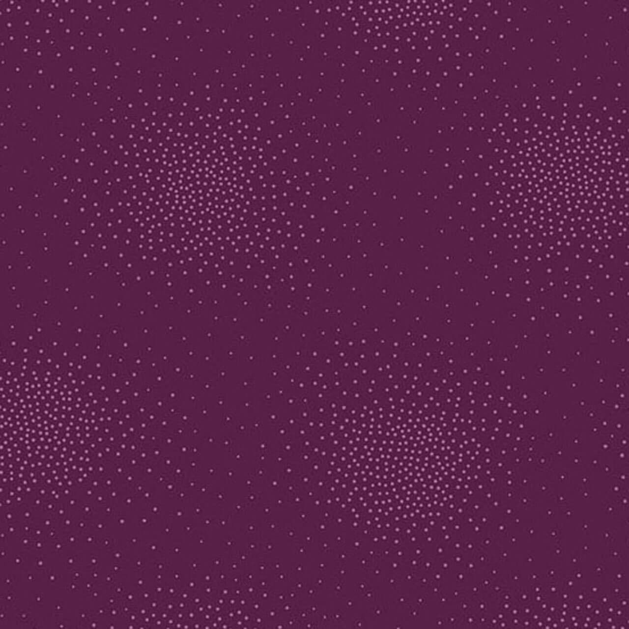 Andover Fabrics Spritz 2 Eggplant fabric in rich aubergine purple with softly scattered tonal dot clusters