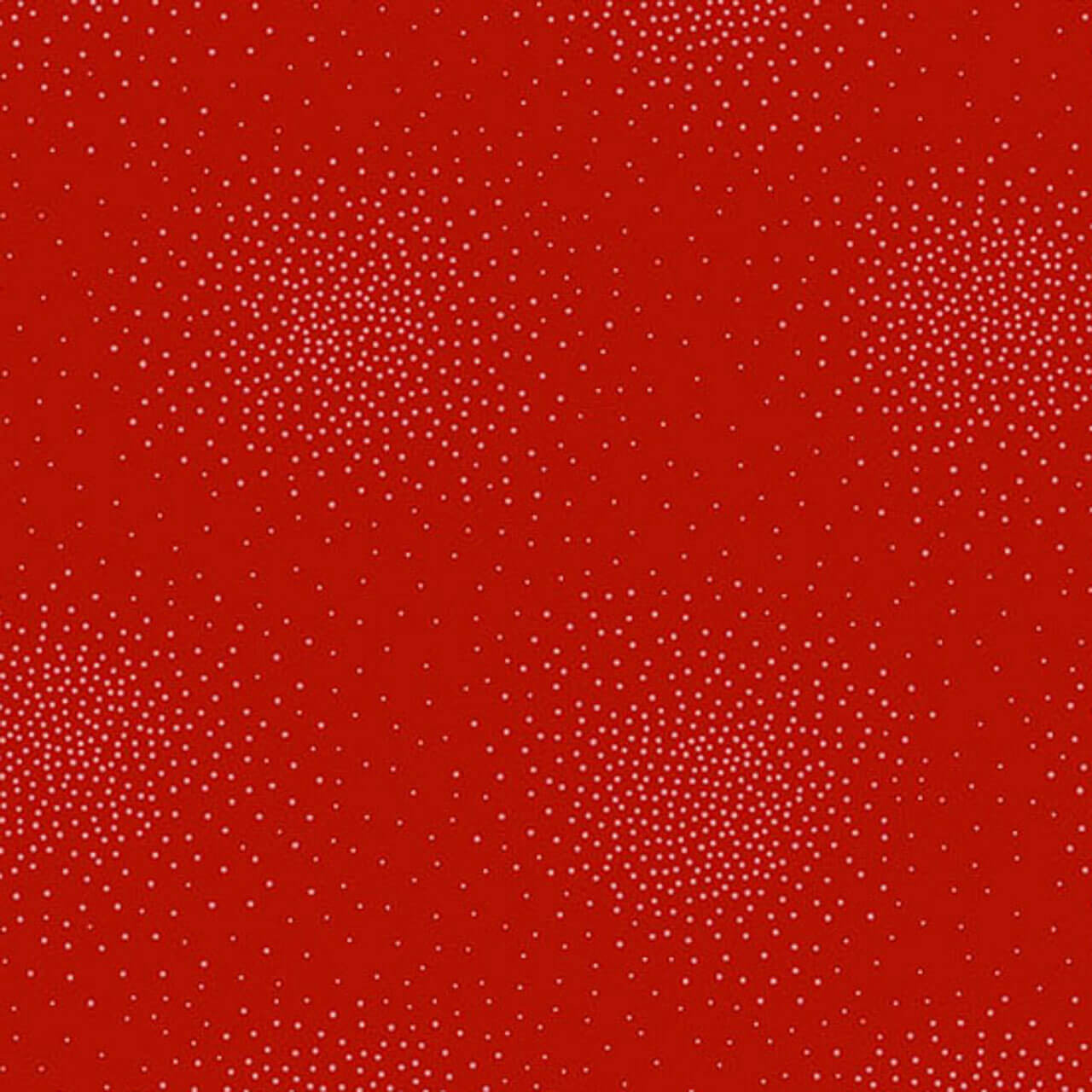 Andover Fabrics Spritz 2 Crimson fabric in vibrant true red with gently scattered tonal dot clusters
