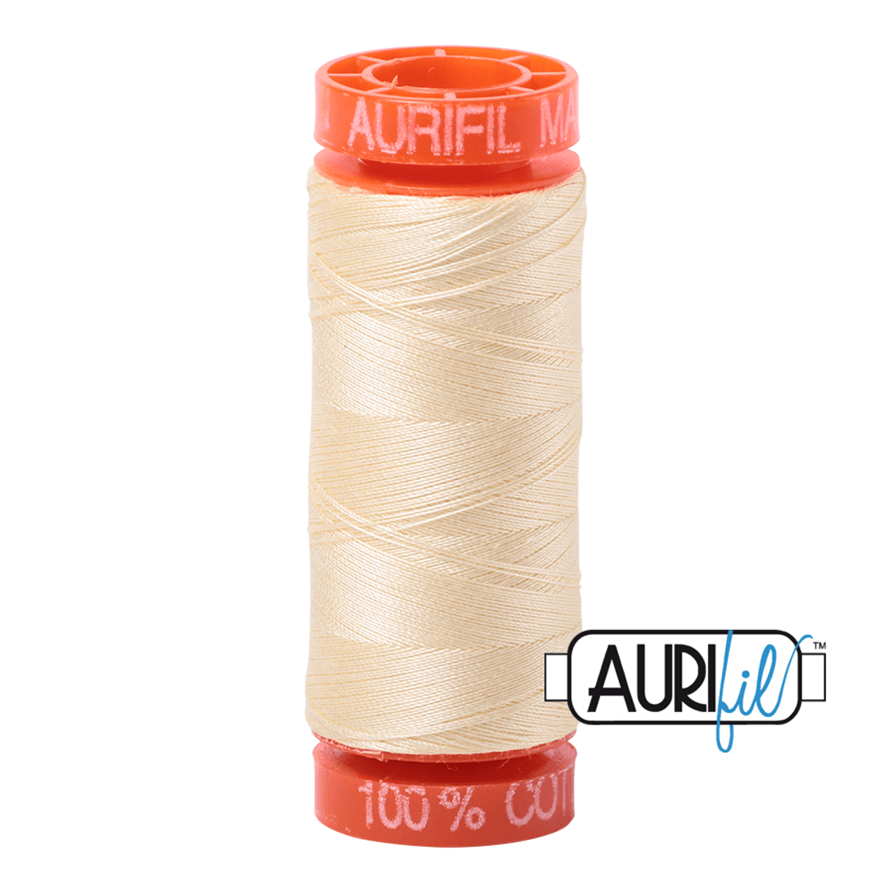 Aurifil Light Lemon 50WT Quilting Thread 2110 Small Spool