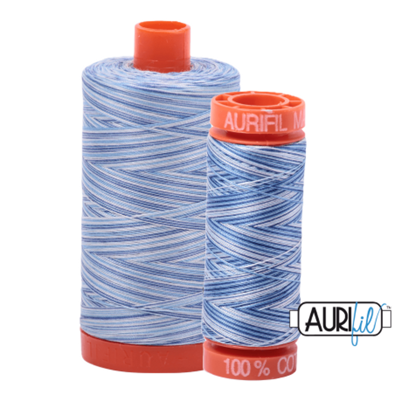 Aurifil Storm at Sea 50WT Variegated Quilting Thread 4655 Sizes