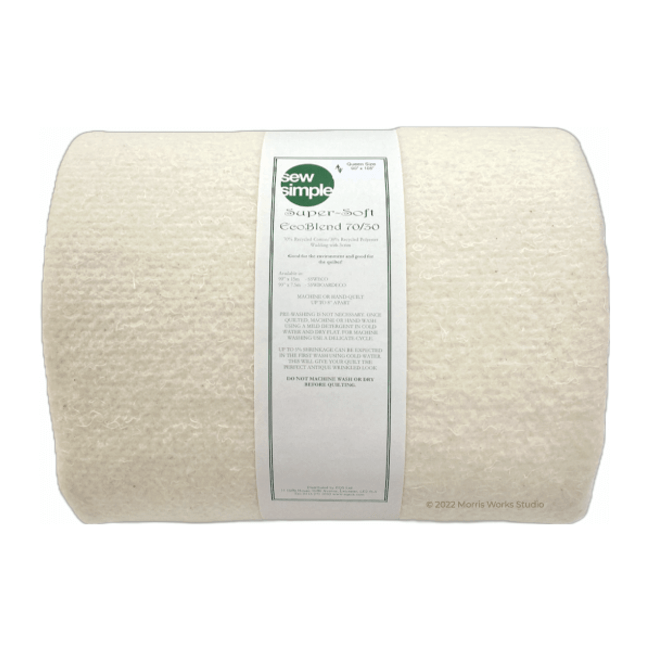Sew Simple Super Soft 70/30 Eco Blend Cotton Wadding Pack Queen Size