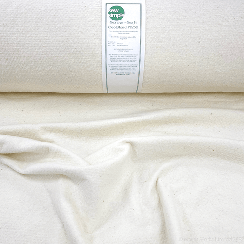 Sew Simple Super Soft Eco Blend 70/30 cotton blend wadding 90" wide cut to length