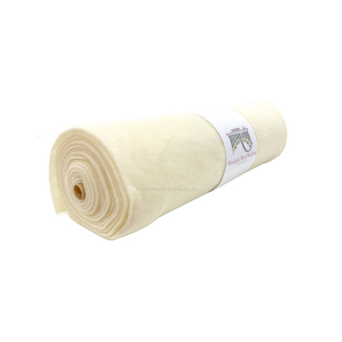 Heirloom Premium 100% Natural Wool Wadding -  full roll