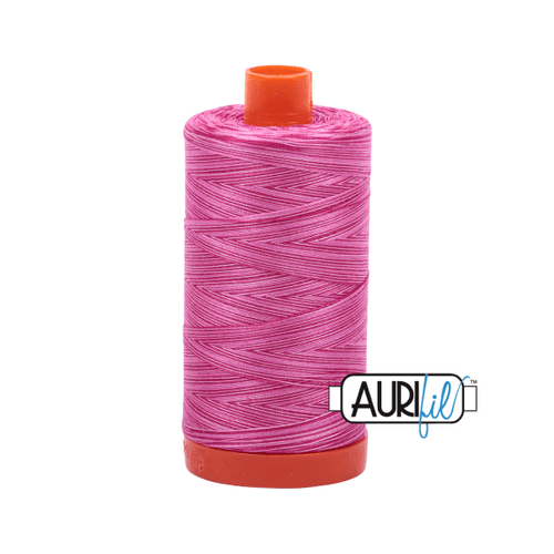 Aurifil Pink Taffy 50WT Variegated Quilting Thread 4660