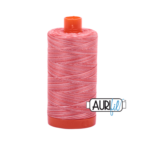 Aurifil Strawberry Parfait 50WT Variegated Quilting Thread 4668