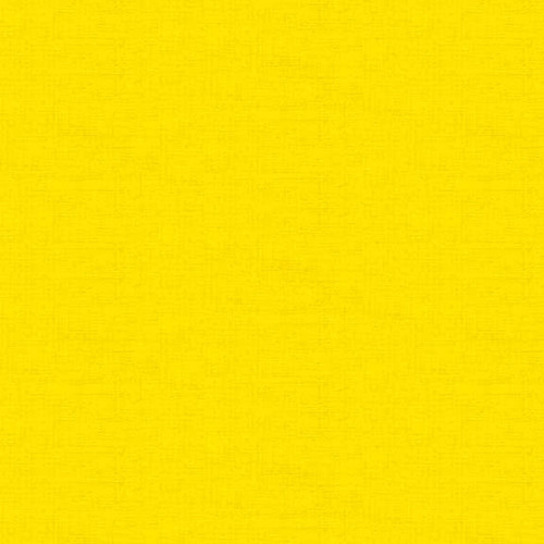 A bright yellow cotton fabric with a linen texture appearance from Makower's Linen Texture collection, named Sunshine.