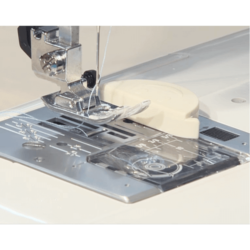 Magnetic Sewing Machines Seam Guide in use