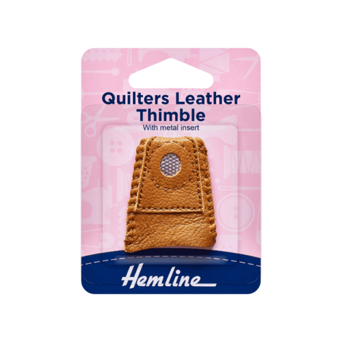 Quilting Leather Thimble With Metal Insert in package