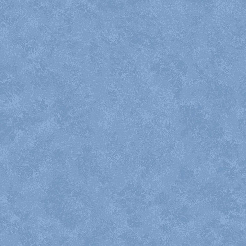 Makower Spraytime collection's Bluebell fabric in cerulean hue