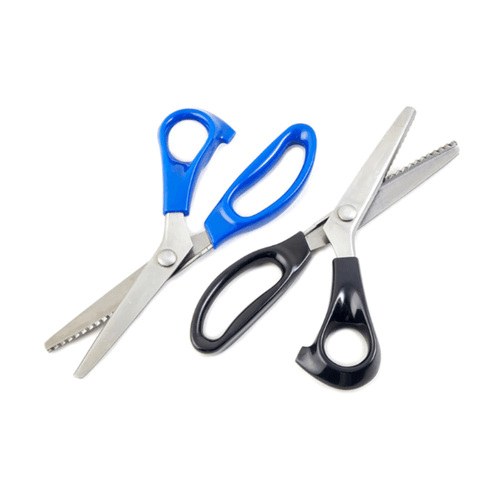 Create Beautiful Zigzag Edges to prevent Fraying with Pinking Shears