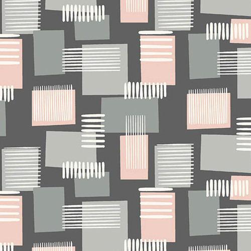 Elegant Design Meets Function: Shell Pink Metro - features various rectangles in shades of grey and shell pink, set against dark grey background