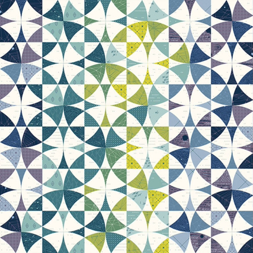 Exhibit A Cool - from Giucy Giuce's Sleuth Collection by Andover Fabrics