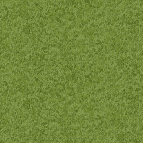 Makower's "Grass" fabric from the Nature’s Elements collection, showcasing a green grass-like texture on a high-quality cotton surface.