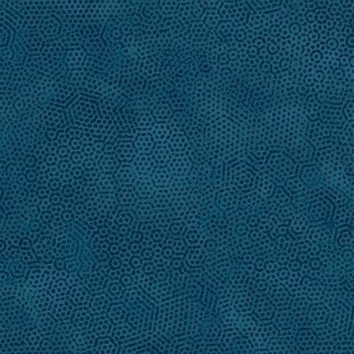Close up of Andover Fabrics Dimples Collection Grand Colonial in dark teal with tone-on-tone texture.