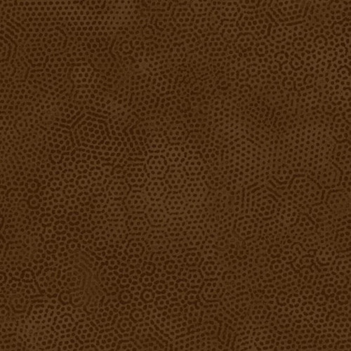 Close up of Andover Fabrics Dimples Collection Bruin tone-on-tone brown quilting fabric with dimpled texture.