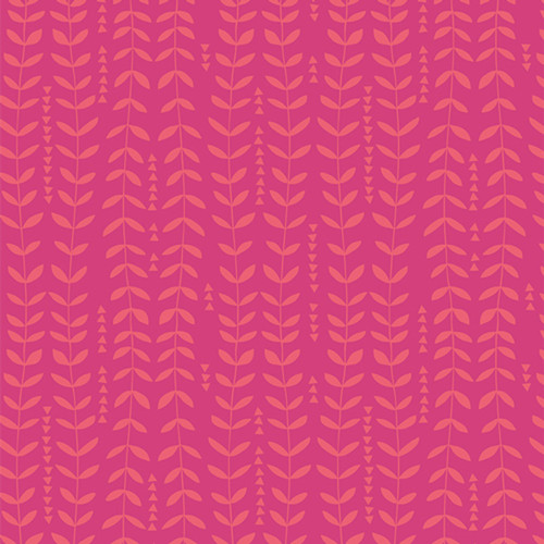 Fuchsia 100% cotton fabric with kelp-inspired pattern from Art Gallery Fabrics' Path to Discovery collection, named Kelp Storm Eight.