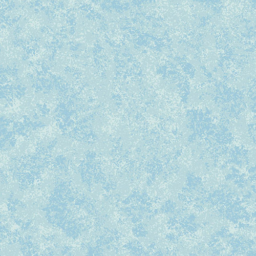 A detailed view of 'Pale Sky' fabric from Makower's Spraytime collection, showcasing a subtle blue tone-on-tone texture.