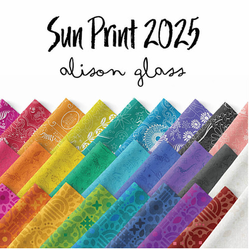 Logo for the Sun Print 2025 fabric collection