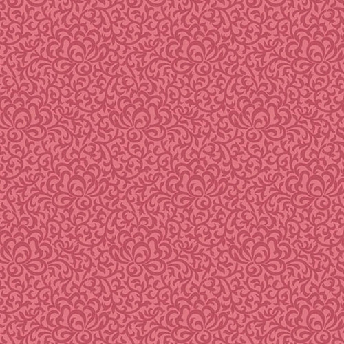 Andover Fabrics Wildflower Cottage Garden Gate Poppy fabric — poppy red/rose damask trellis scroll motif quilting cotton. Andover Fabrics Wildflower Cottage Garden Gate Poppy fabric — poppy red/rose damask trellis scroll motif quilting cotton.