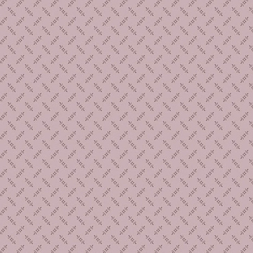 Andover Fabrics Wildflower Cottage Fern Moss Lilac—lilac purple with tonal lattice sprigs cotton print. Andover Fabrics Wildflower Cottage Fern Moss Lilac—lilac purple with tonal lattice sprigs cotton print.