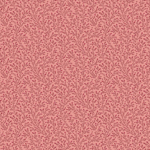 Andover Fabrics Wildflower Cottage Heather Carnation—carnation pink with tonal rose and crimson heather sprigs cotton print. Andover Fabrics Wildflower Cottage Heather Carnation—carnation pink with tonal rose and crimson heather sprigs cotton print.