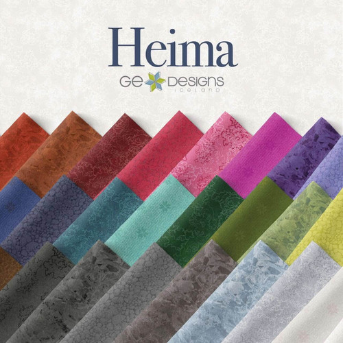 Heima fabric collection promotional image showing selected fabrics from the collection