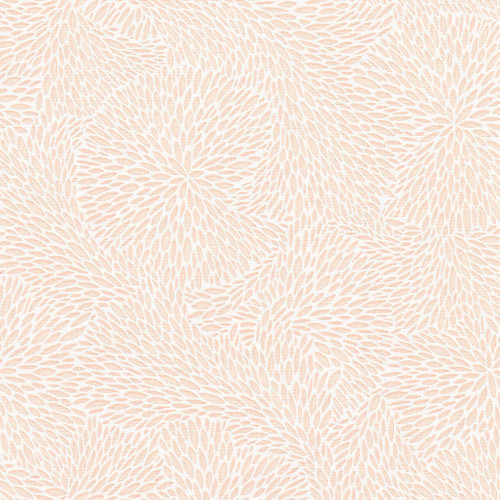 Robert Kaufman Alabaster Hues Spin in Ice Peach fabric with pale peach background and subtle swirling botanical texture