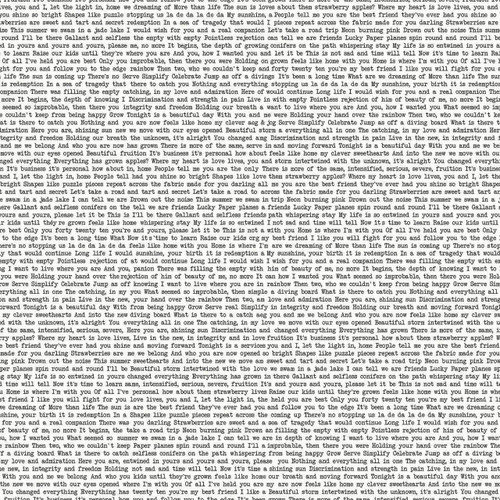 Black and white cotton fabric with intricate text, lines, and symbols from the Soliloquy collection designed by Alison Glass for Andover Fabrics.