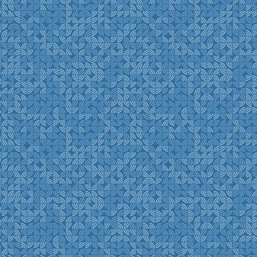 Blue Jay Prairie Winds fabric from Andover Fabrics' Country Fresh collection, designed by Sarah Maxwell, featuring blue tone-on-tone swirl patterns reminiscent of wind.