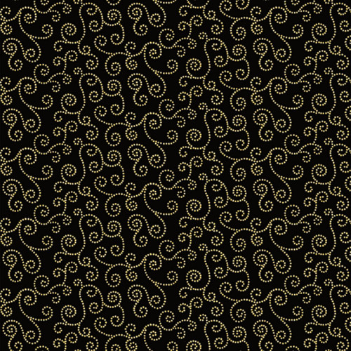 Fabric Sample: Henry Glass Fabrics Fall Potpourri - Dotted Scroll