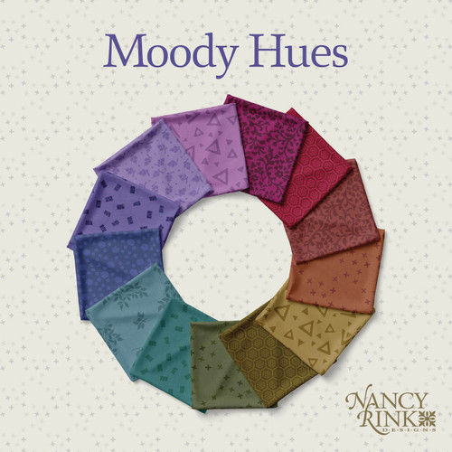 Spots Cadet Blue | Moody Hues (per ¼ metre)