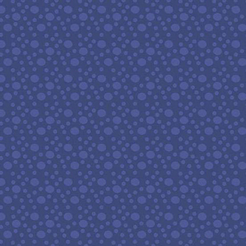 Andover Fabrics Moody Hues Spots Cadet Blue quilting cotton with tonal scattered dot pattern on cadet blue background