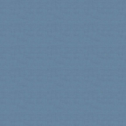 Mid-tone blue textured cotton fabric from the Makower UK Linen Texture collection