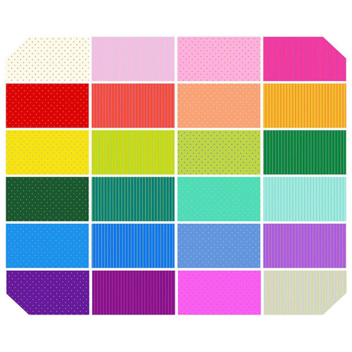 Tula Pink Tiny Coordinates fabric samples by Free Spirit