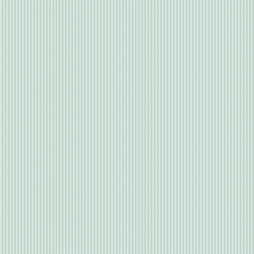 Northcott Nest Stripe - Mint fabric featuring fine mint green and cream vertical stripes on Japanese quilting cotton