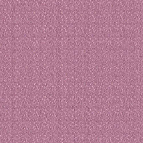 Close-up of Seedling Raspberry fabric from Andover Fabrics’ Meadow Walk collection, featuring a fine seedling-like dot texture on a muted raspberry background.